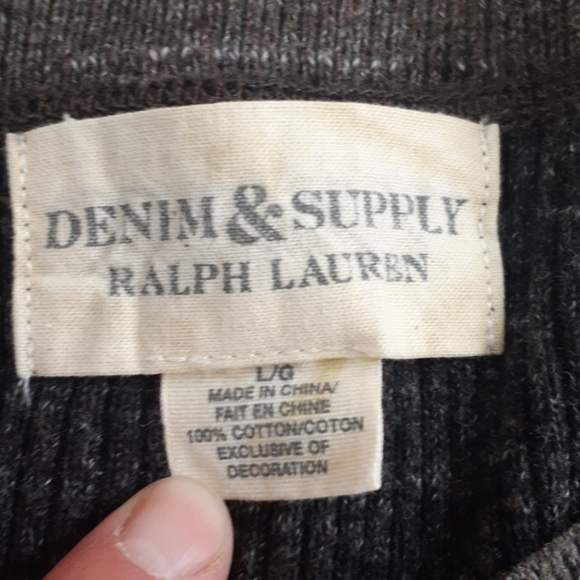 Denim & Supply black and grey sweater - Picture 3 of 4